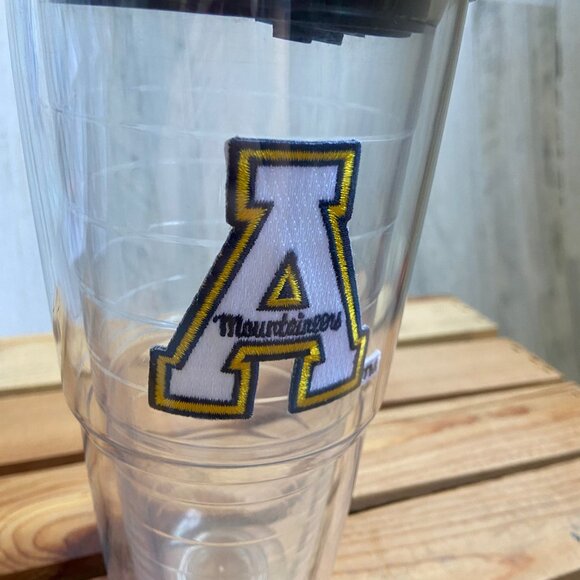 Tervis Appalachian State Tumbler 24oz Double Wall Cup Clear App State Patch NCAA - Picture 2 of 6